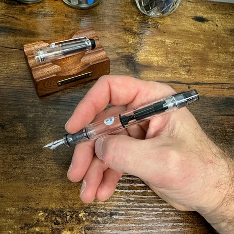 Pilot Custom Heritage 92 Demonstrator Fountain Pen In Hand Unposted