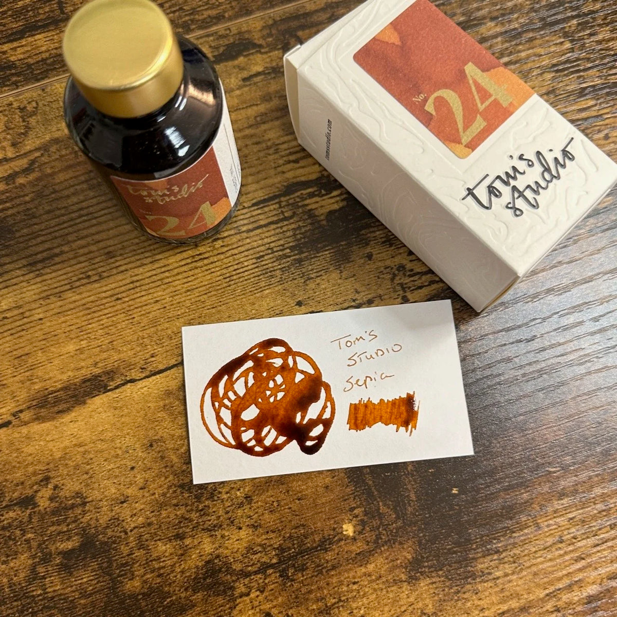 Tom's Studio Fountain Pen Ink Sepia Swatch