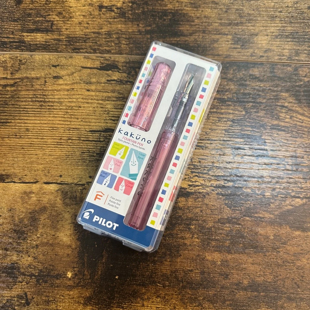 Pilot Kakuno Fountain Pens Clear Pink Fine