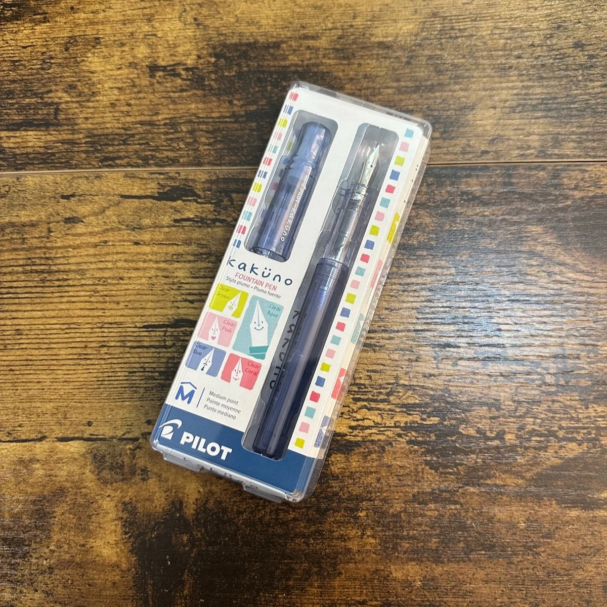 Pilot Kakuno Fountain Pens Clear Blue Medium