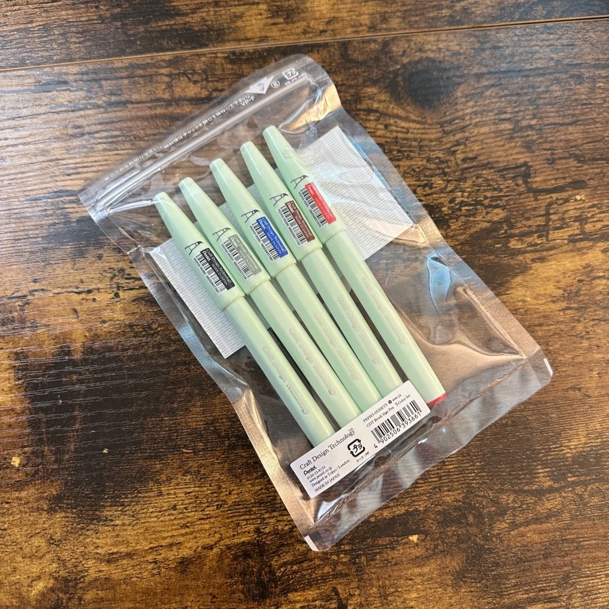 CDT Pentel Brush Pens Five Pack