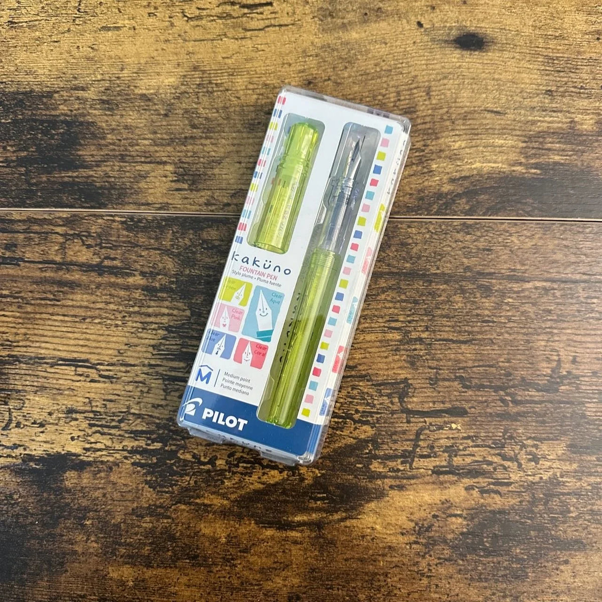 Pilot Kakuno Fountain Pens Clear Green Medium