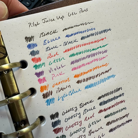 Pilot Juice Up Gel Pen Writing Samples