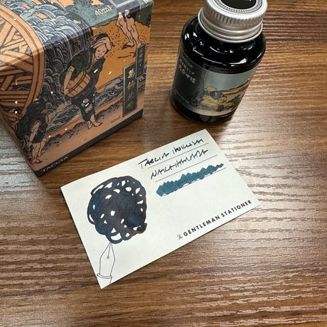 Taccia Ukiyo-e Fountain Pen Ink Series 4 Hokusai Nakahanada Swatch