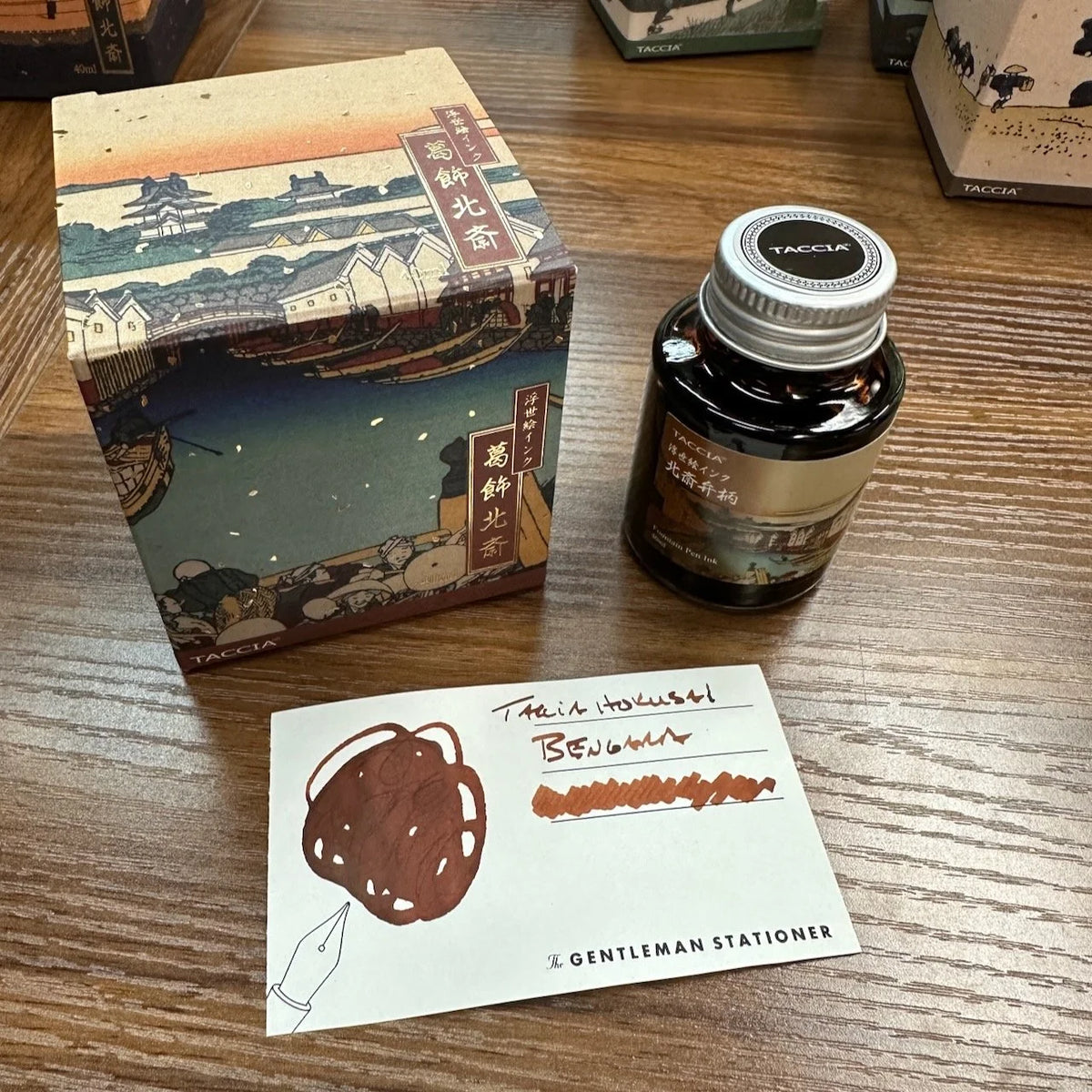 Taccia Ukiyo-e Fountain Pen Ink Series 4 Hokusai Bengara