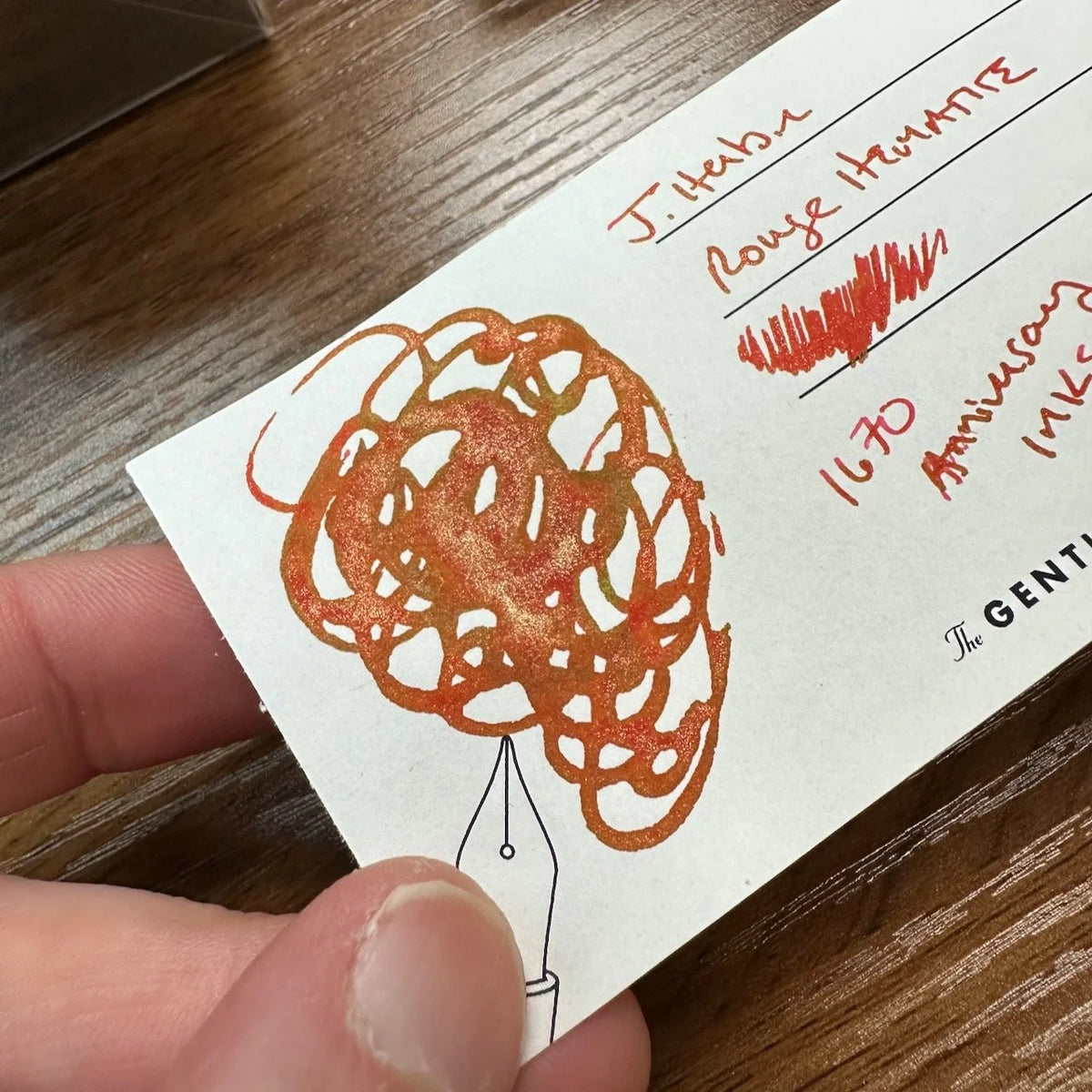Herbin Fountain Pen Ink / Encres 1670 and 1798 (Shimmer Inks)