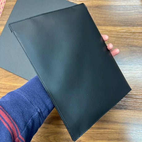 Craft Design Technology Leather Clutch Portfolio In-Hand