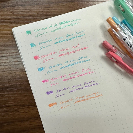 Zebra Sarasa Clip Gel Pens / Milk Line