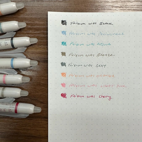 Pilot Frixion Waii Erasable Gel Pens Writing Sample