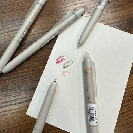 Pilot Frixion Waii Erasable Gel Pens writing and erasing demonstration