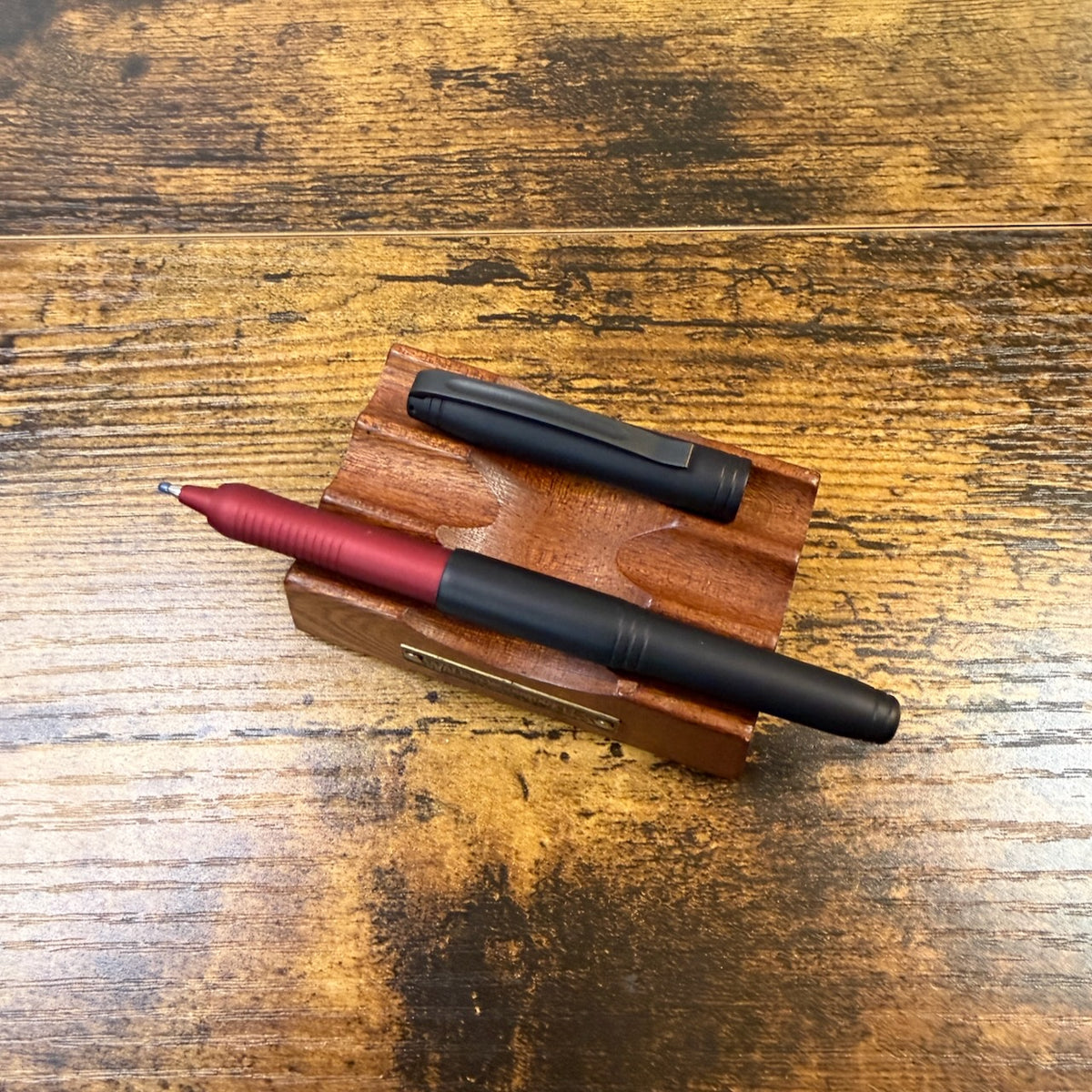 Sunderland MK1 Rollerball Pen TGS Special Edition Uncapped on Pen Stand