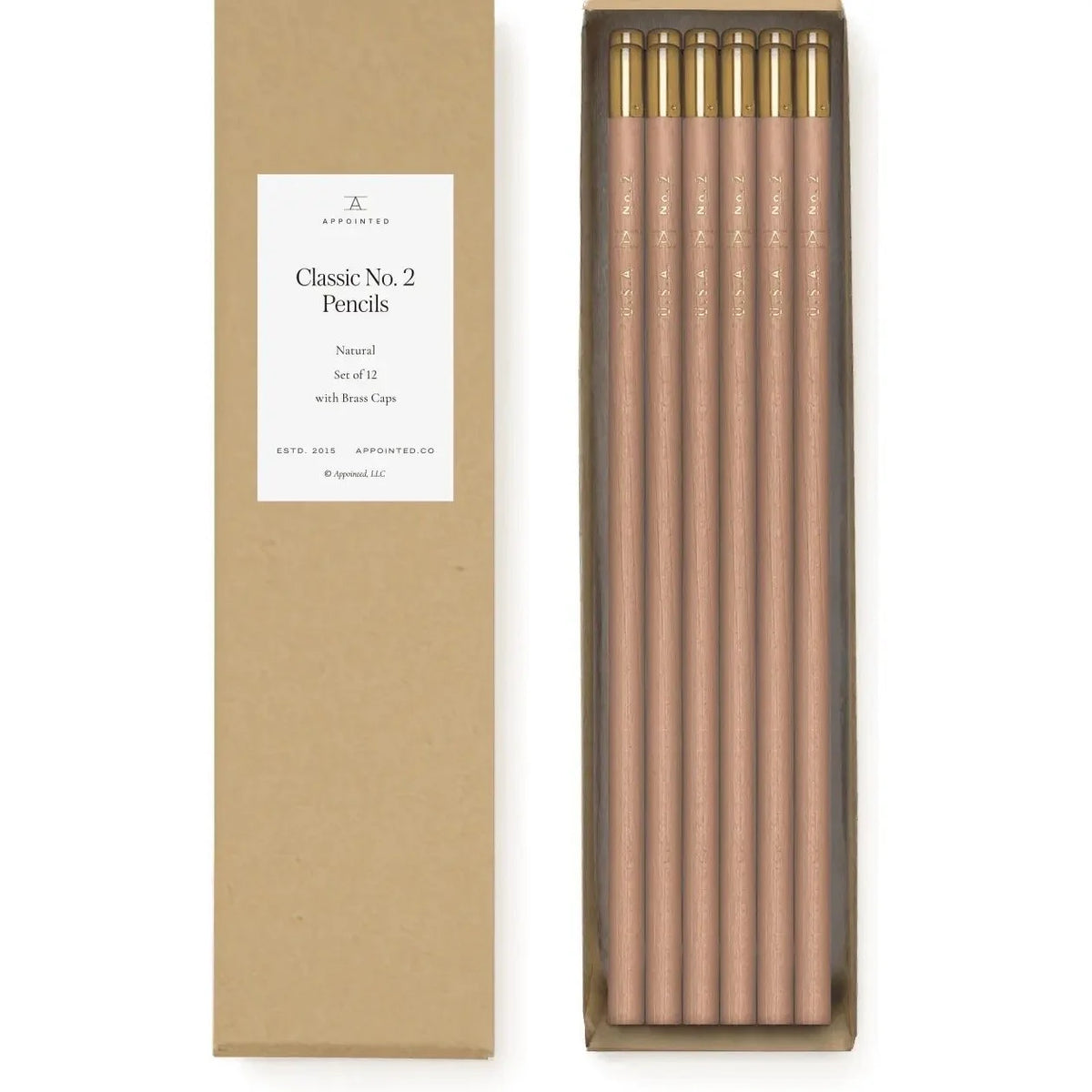 Appointed with Natural Finish Pencils