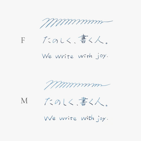 Kakimori Matte Black Fountain Pen Fine and Medium Nib Writing Samples