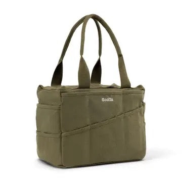 Soolla Studio Artist Bag Deep Forest Green Standing View