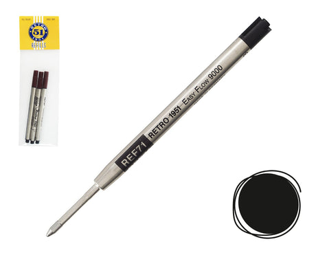 Retro 51 Ballpoint Refill Black