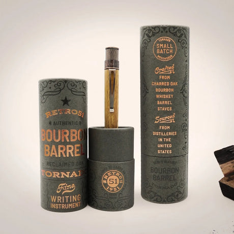 Retro 51 Tornado Woodwork Rollerball Bourbon Barrel