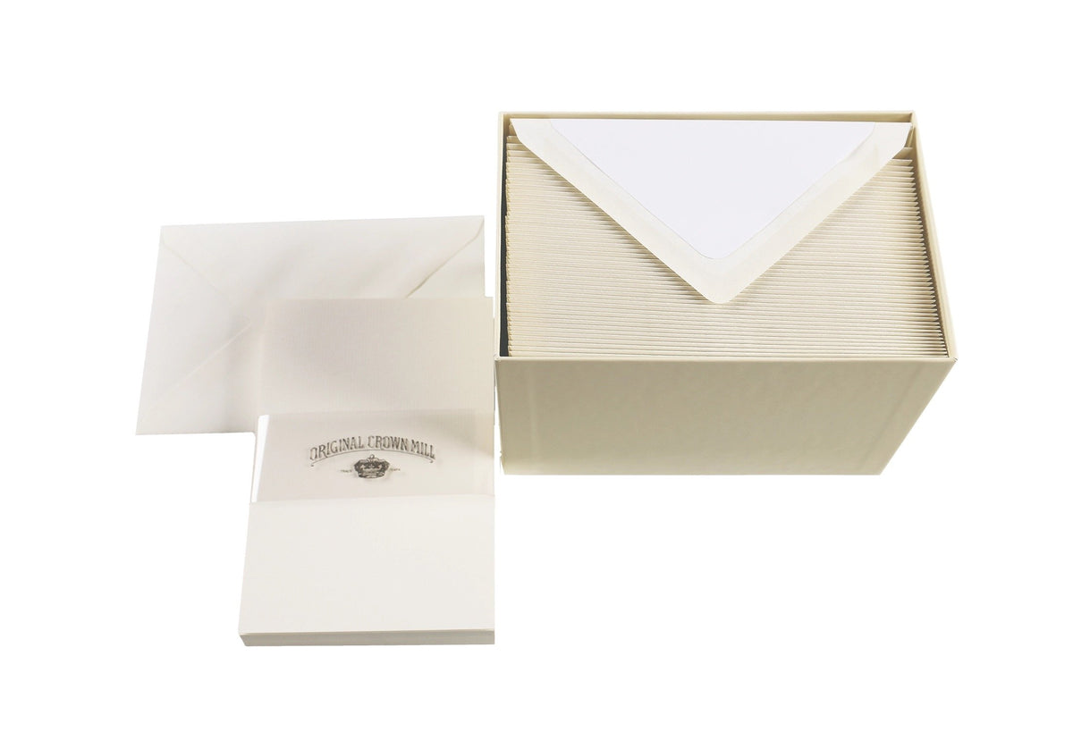 Original Crown Mill Laid Note Cards in Presentation Box