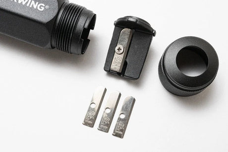 Blackwing One-Step Sharpener Replacement Blades with Sharpener open