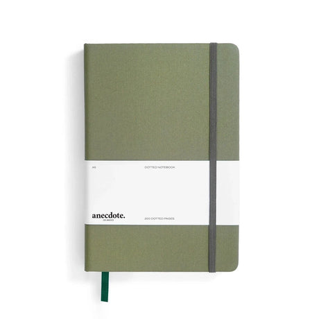 Anecdote Goods "The Journal" A5 Hardcover Notebook Olive Dot
