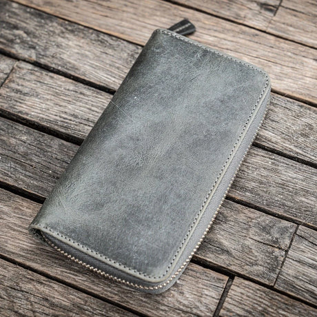 Galen Leather Zippered 3-Slot Pen Case