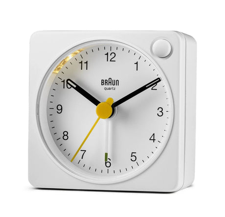 Braun Small Travel Alarm Clock White