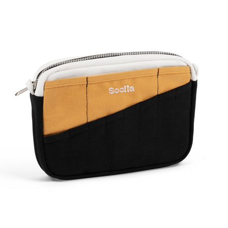 Soolla Studio Pouch in Samplehaus Colorway front view empty with no tools