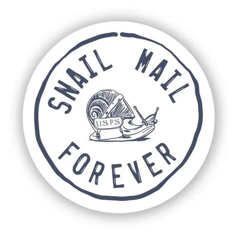 Belle & Union Postmark Stickers to seal letters Snail Mail Forever Round