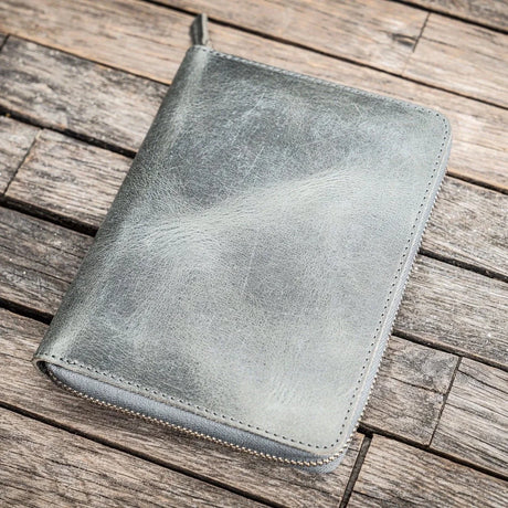 Galen Leather Zippered 5-Slot Pen Case