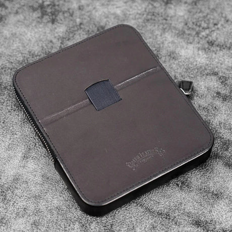 Galen Leather Magnum Opus 6-Slot Pen Case with Removable Tray (Zipper)