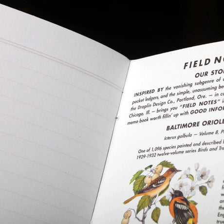 Field Notes Birds and Trees of North America Edition Interior Ruling