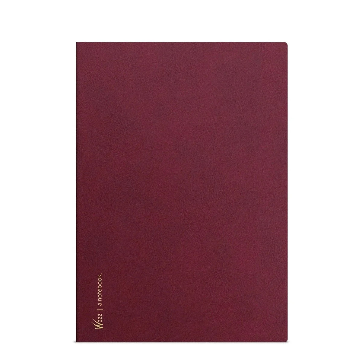 Wonderland222 A5 Notebook with Lingonberry (dark pink) cover.