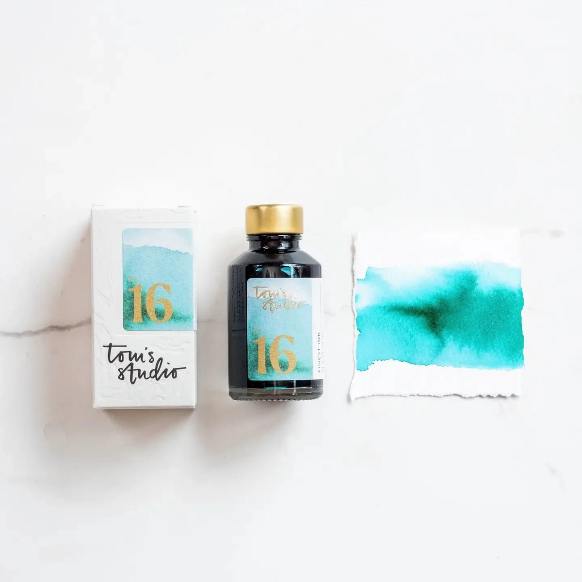 Tom's Studio Fountain Pen Ink No. 16 Sunny Teal
