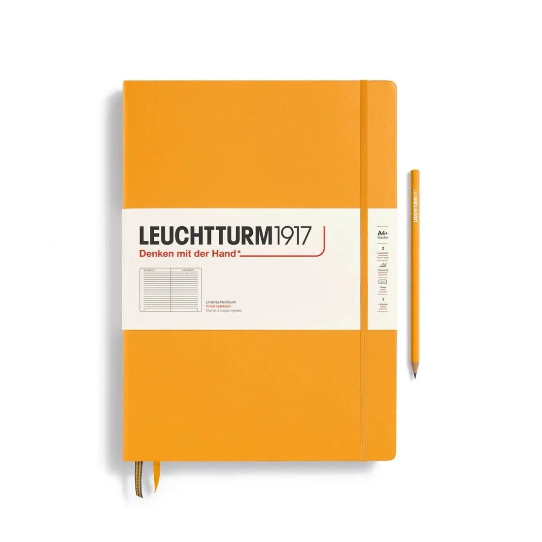 Leuchtturm 1917 A4 Master Hardcover Notebook Rising Sun Lined