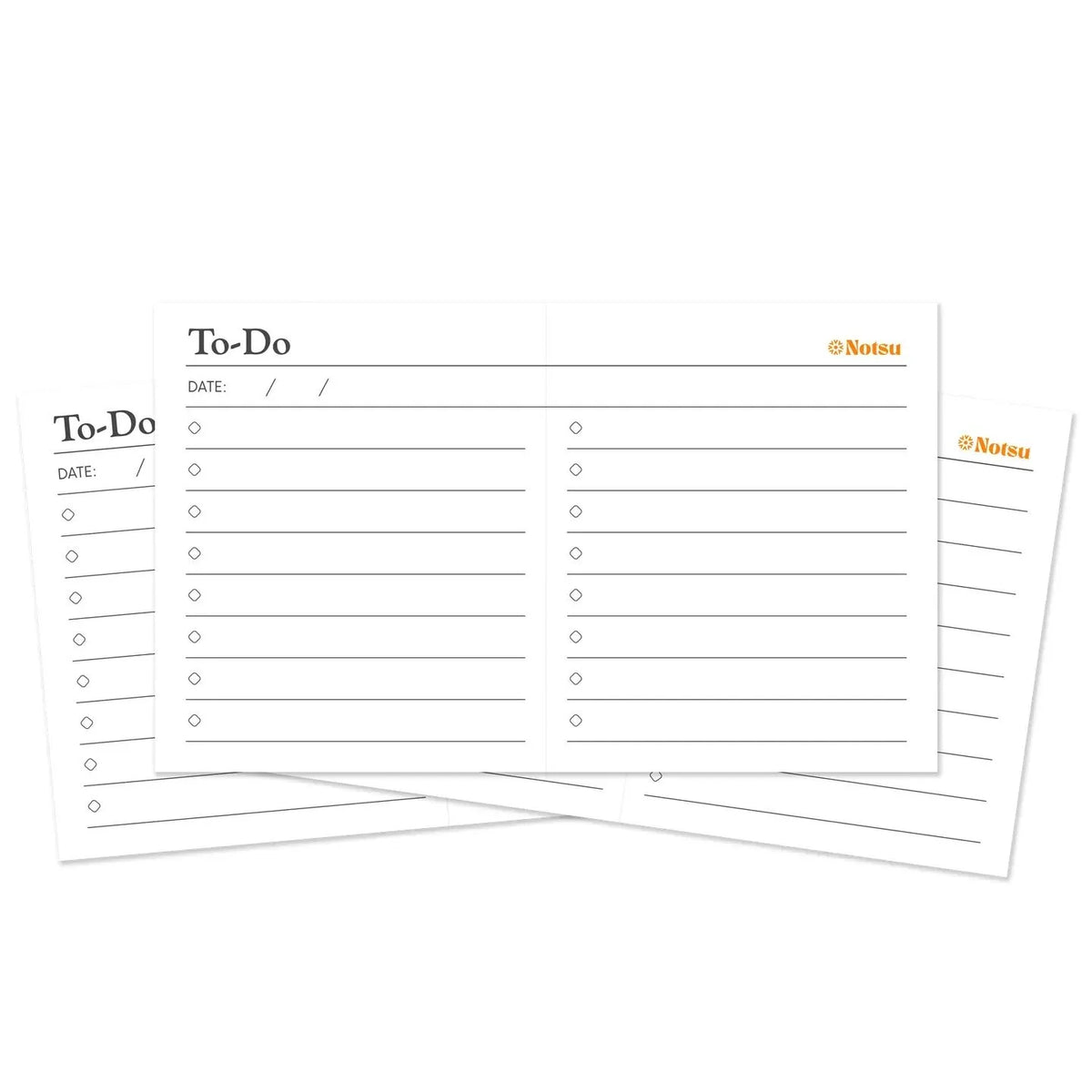 Notsu To-Do List Horizontal 3" x 5" Cards
