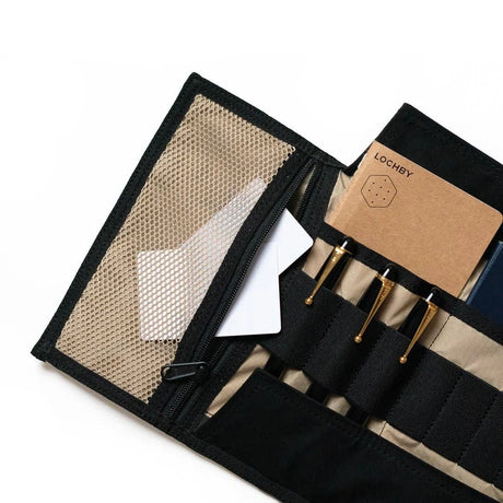 Lochby Tool Roll Charcoal Open