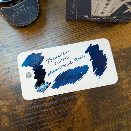Teranishi Guitar Ink Bottle Melancholic Blue Swatch