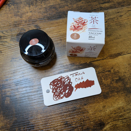 Taccia Fountain Pen Inks Standard Line Cha Swatch