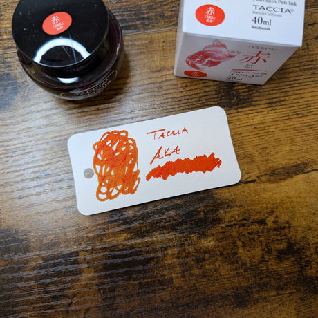 Taccia Fountain Pen Inks Standard Line Aka Swatch