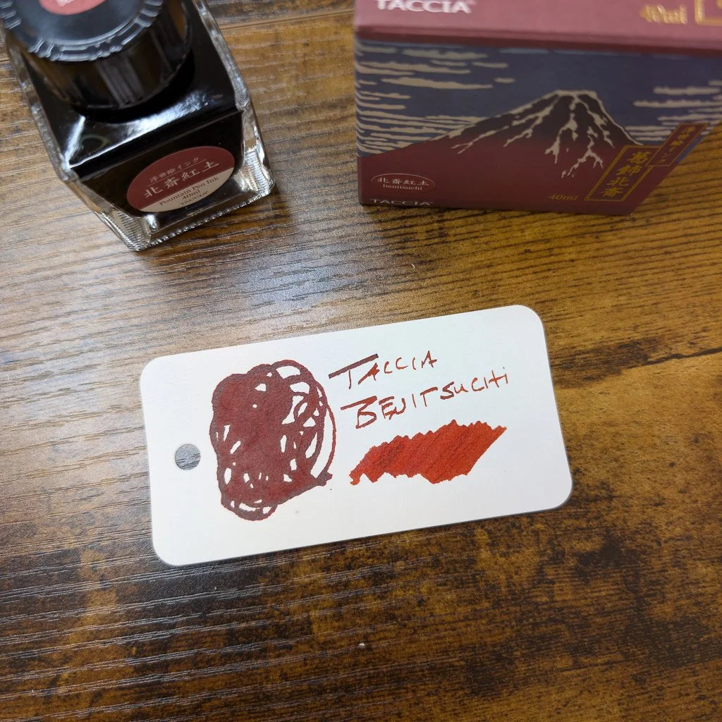 Taccia Ukiyo-e Fountain Pen Ink Series 1 Benitsuchi Swatch