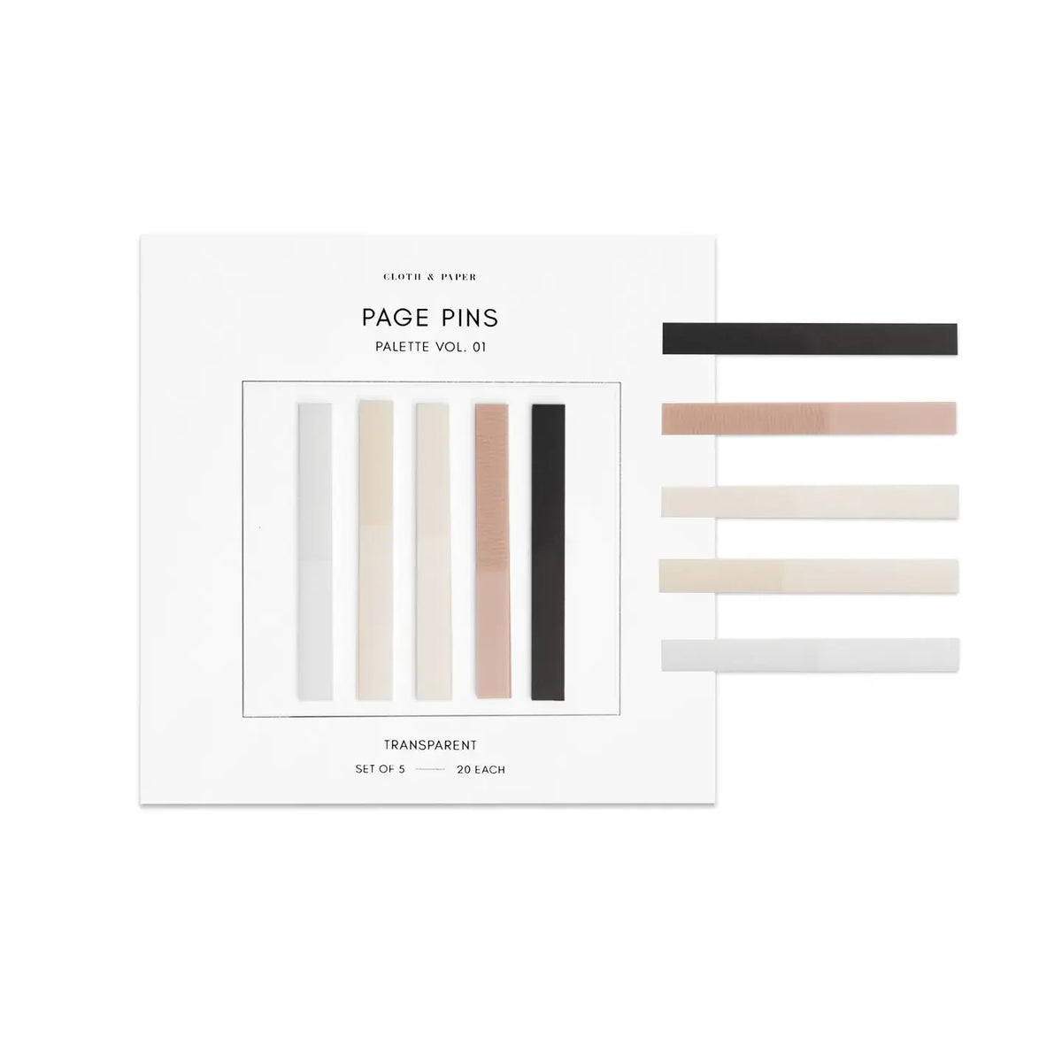 Cloth & Paper Document Flags Page Pins Volume 1
