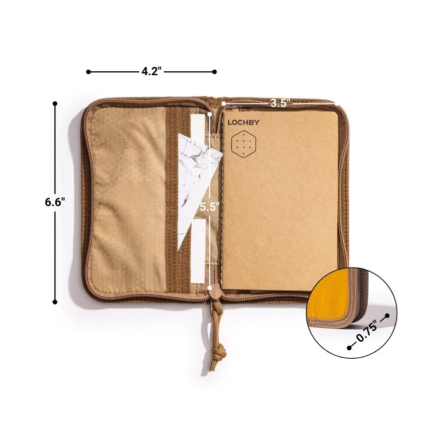 Lochby Pocket Journal Honey Open