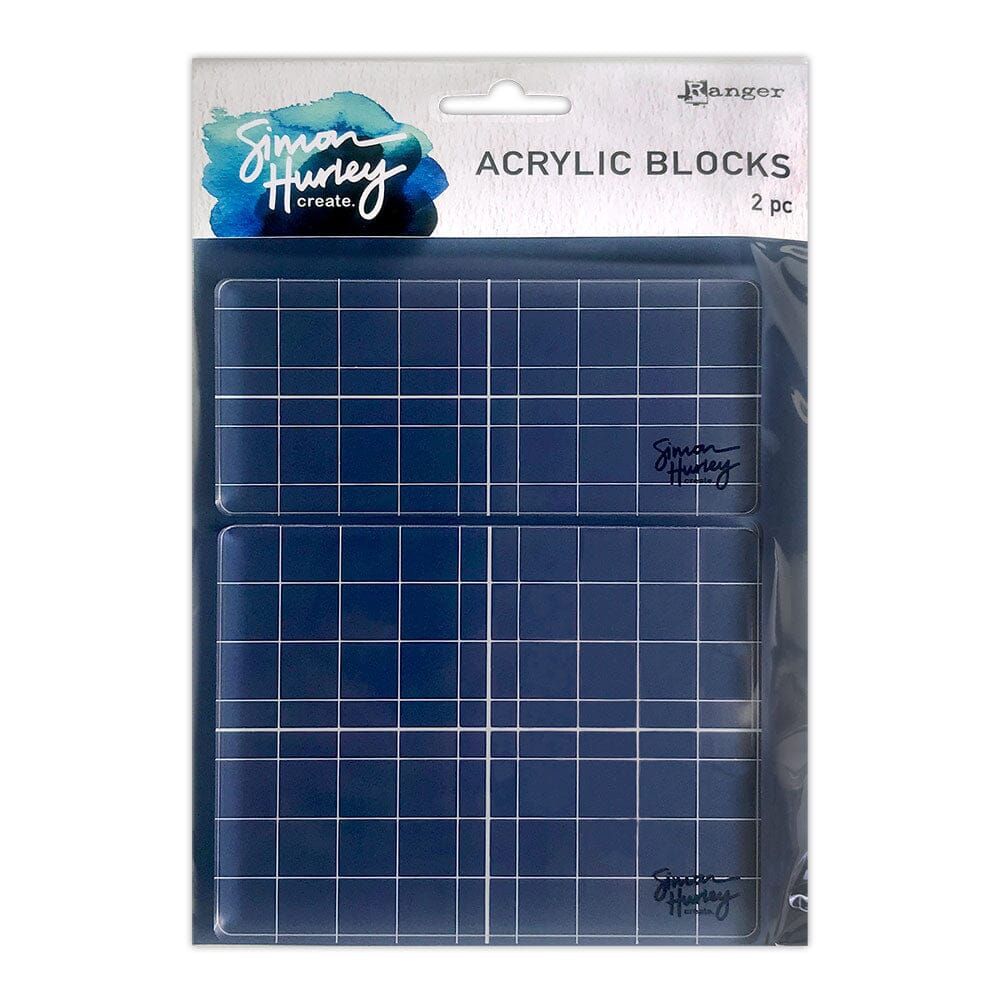Simon Hurley Acrylic Stamp Block in Clear Packaging