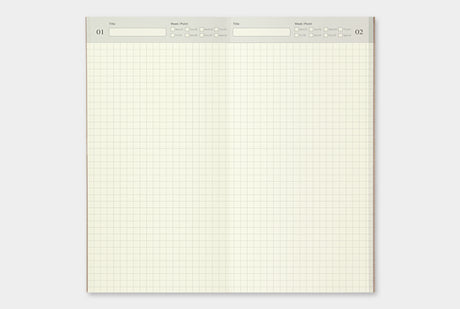 TRAVELER'S Notebook Standard Planner Refills 005 Free Daily interior