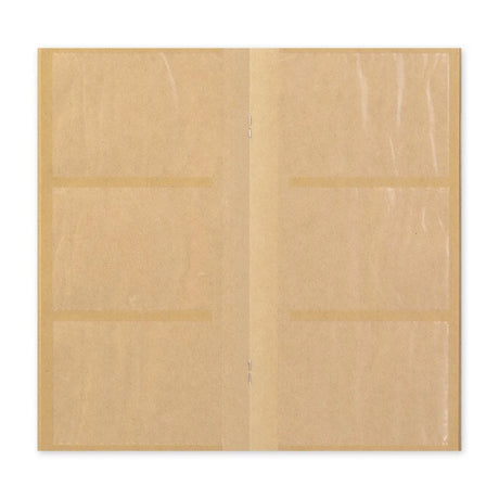 TRAVELER'S Notebook Standard Card File Kraft Card File Open