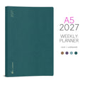 Wonderland222 2027 A5 Core Unstacked Weekends Planner cover image showing different color options