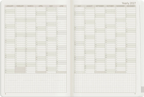 Wonderland222 2027 B6 Weekly Planner Core Yearly Calendar
