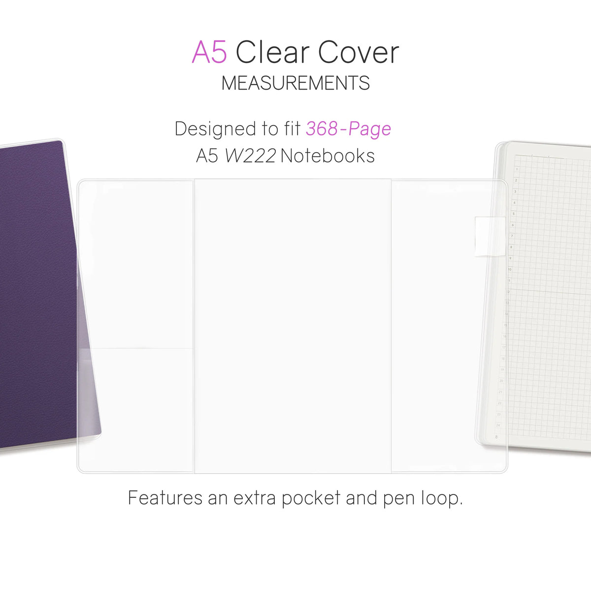 Wonderland222 368-Page Clear Vinyl Cover for Wonderland222 Notebook