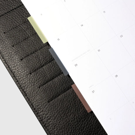 Cloth & Paper Document Flags on 6-ring binder papers