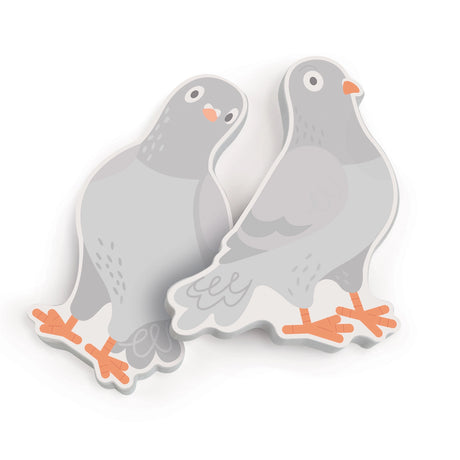 Fred & Friends Pigeon Sticky Memo Pads two pads on White Background