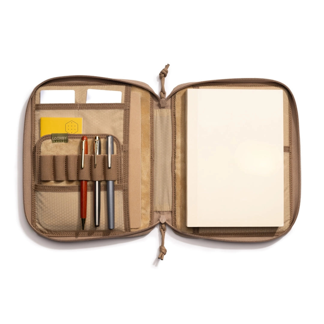 Lochby Daily Folio A5 Olive Tan Interior